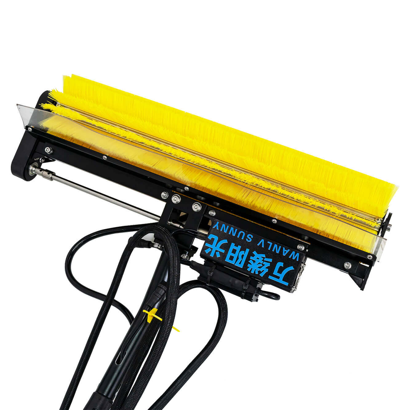 Brosse de lavage roulante portable pour le nettoyage des panneaux solaires 